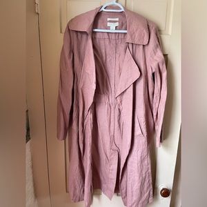 Rose Linen long light Jacket
